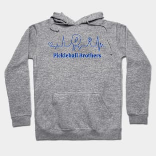 Pickleball brothers blue Hoodie